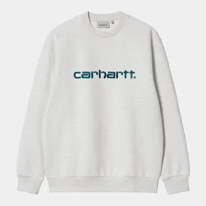 Carhartt WIP Carhartt Sweat - Ash Heather / Duck Blue