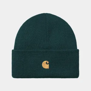 Carhartt WIP Chase Beanie - Duck Blue / Gold