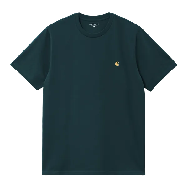 Carhartt WIP Chase T-Shirt - Duck Blue / Gold