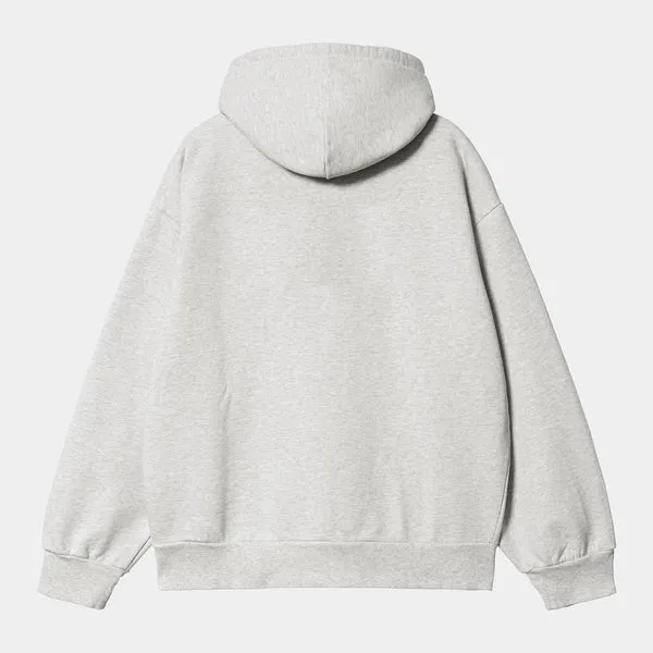 Carhartt WIP Hooded Carhartt Sweat - Ash Heather / Duck Blue