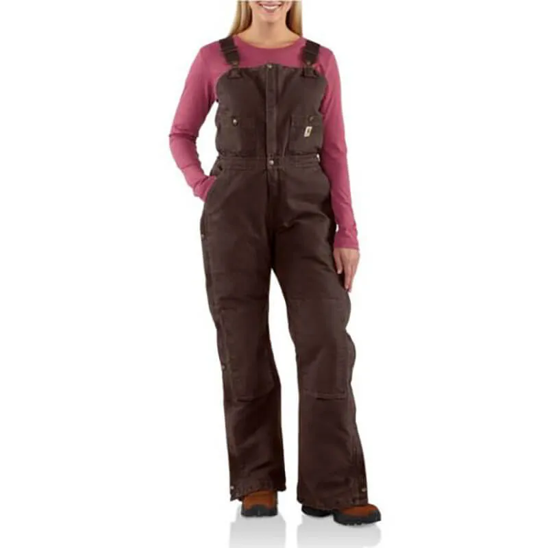 Carhartt WR027 - Women's Sandstone Bib Overall - Quilt Lined