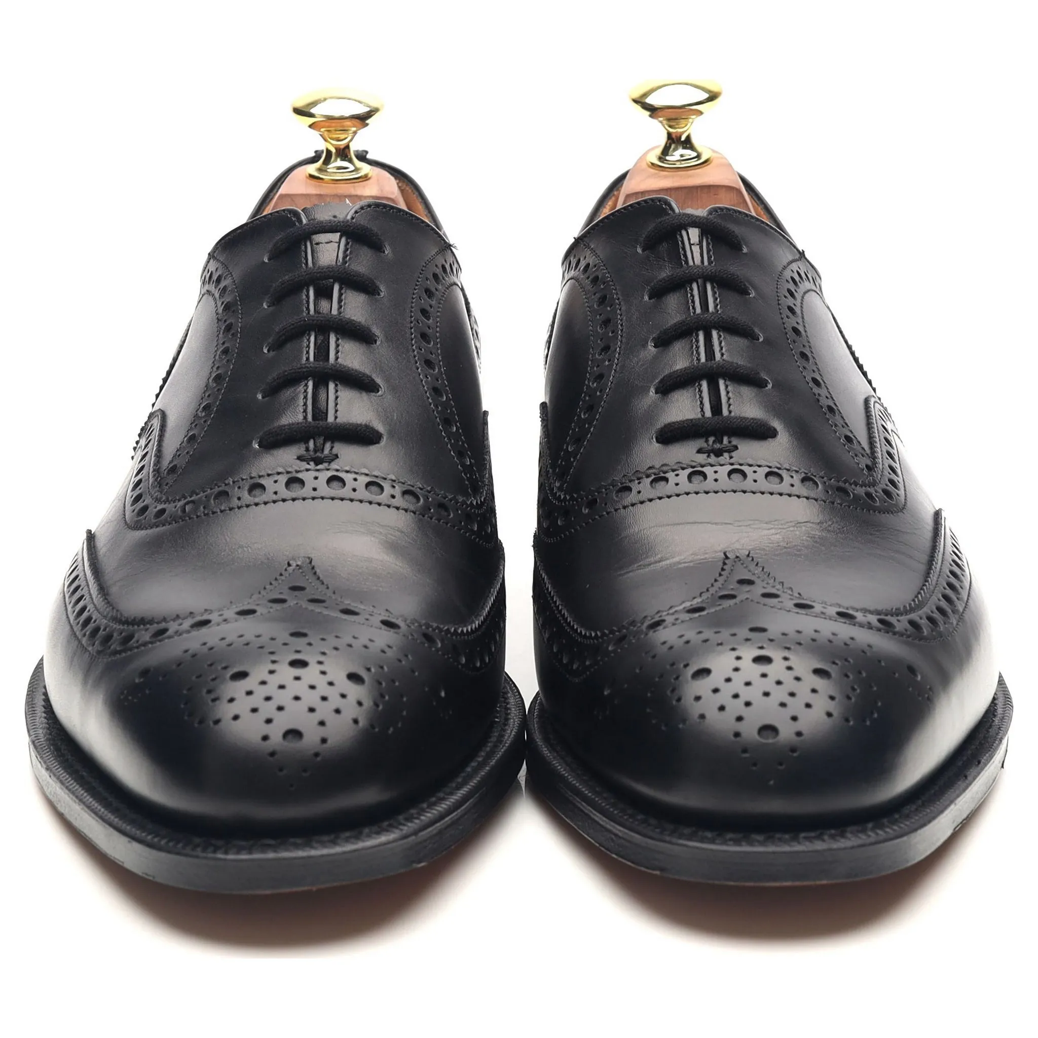 'Chetwynd' Black Leather Brogues UK 7.5 G