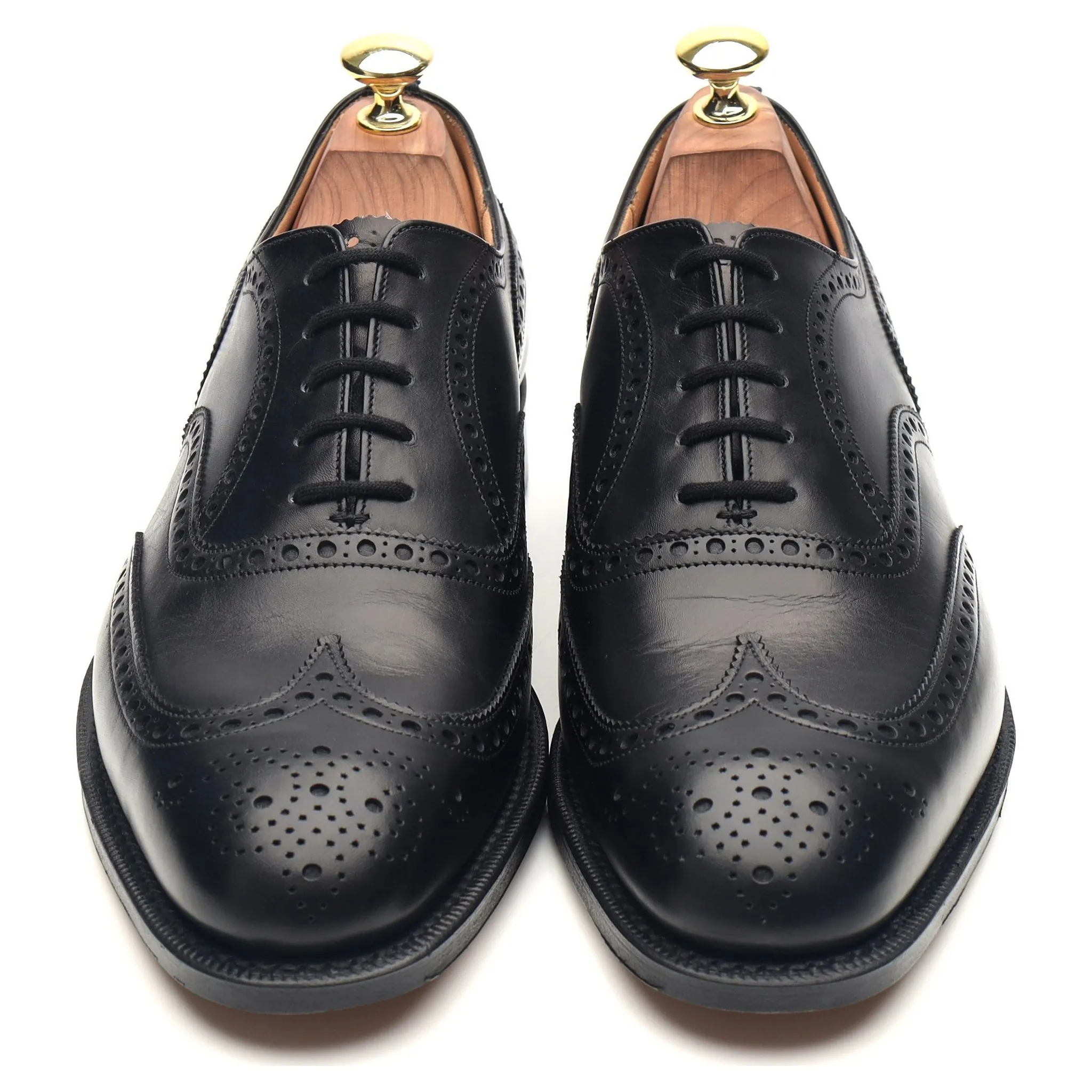 'Chetwynd' Black Leather Brogues UK 7.5 G