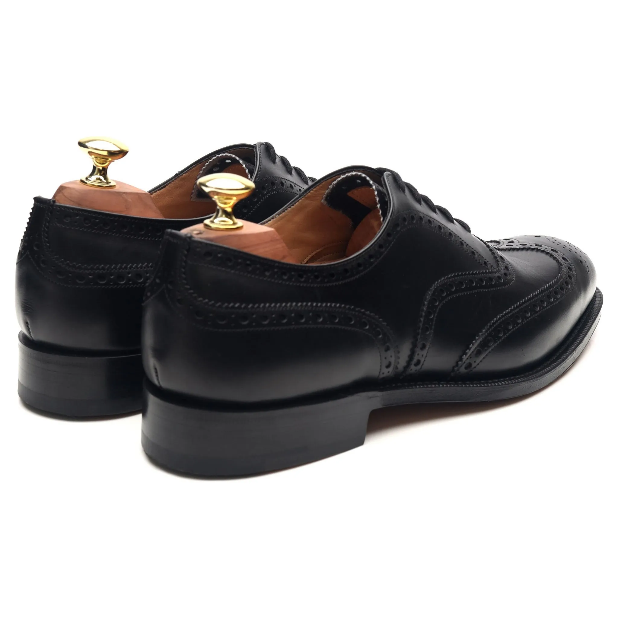 'Chetwynd' Black Leather Brogues UK 7.5 G