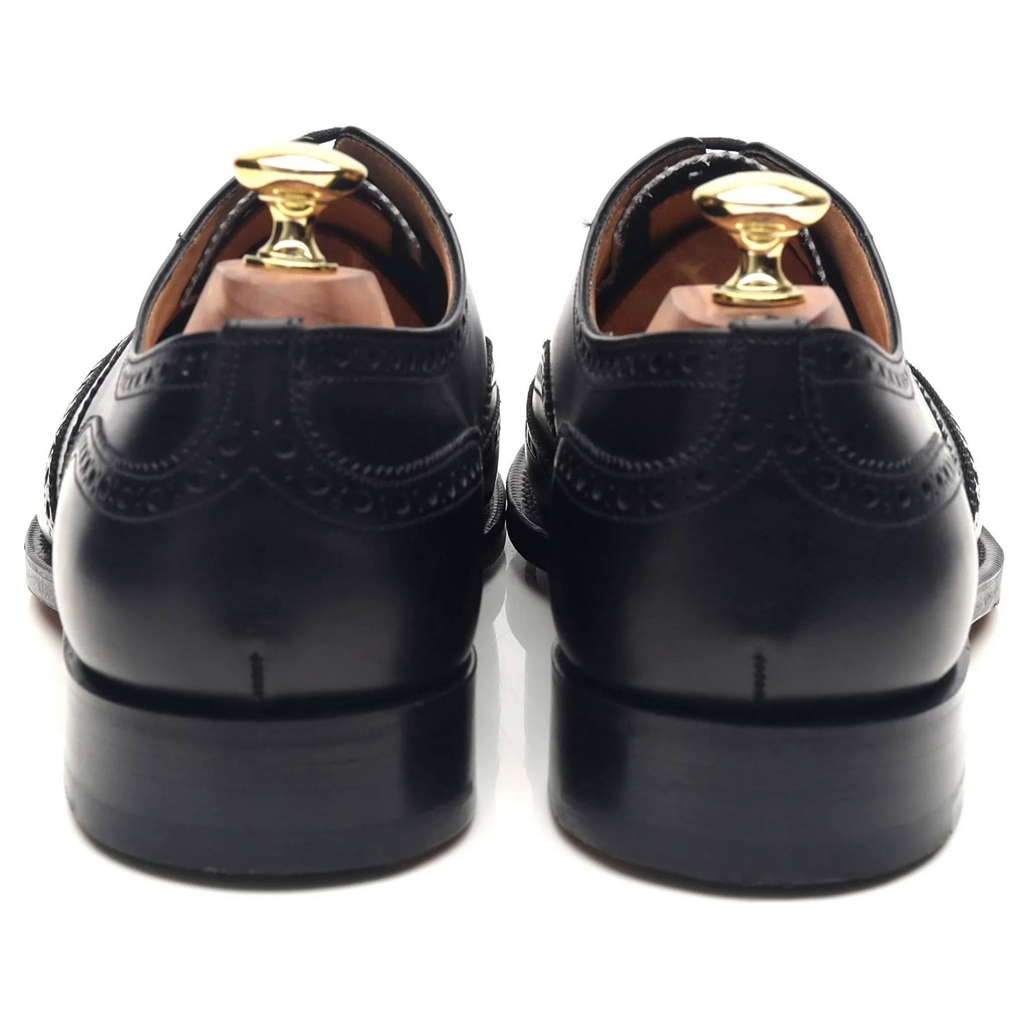 'Chetwynd' Black Leather Brogues UK 7.5 G