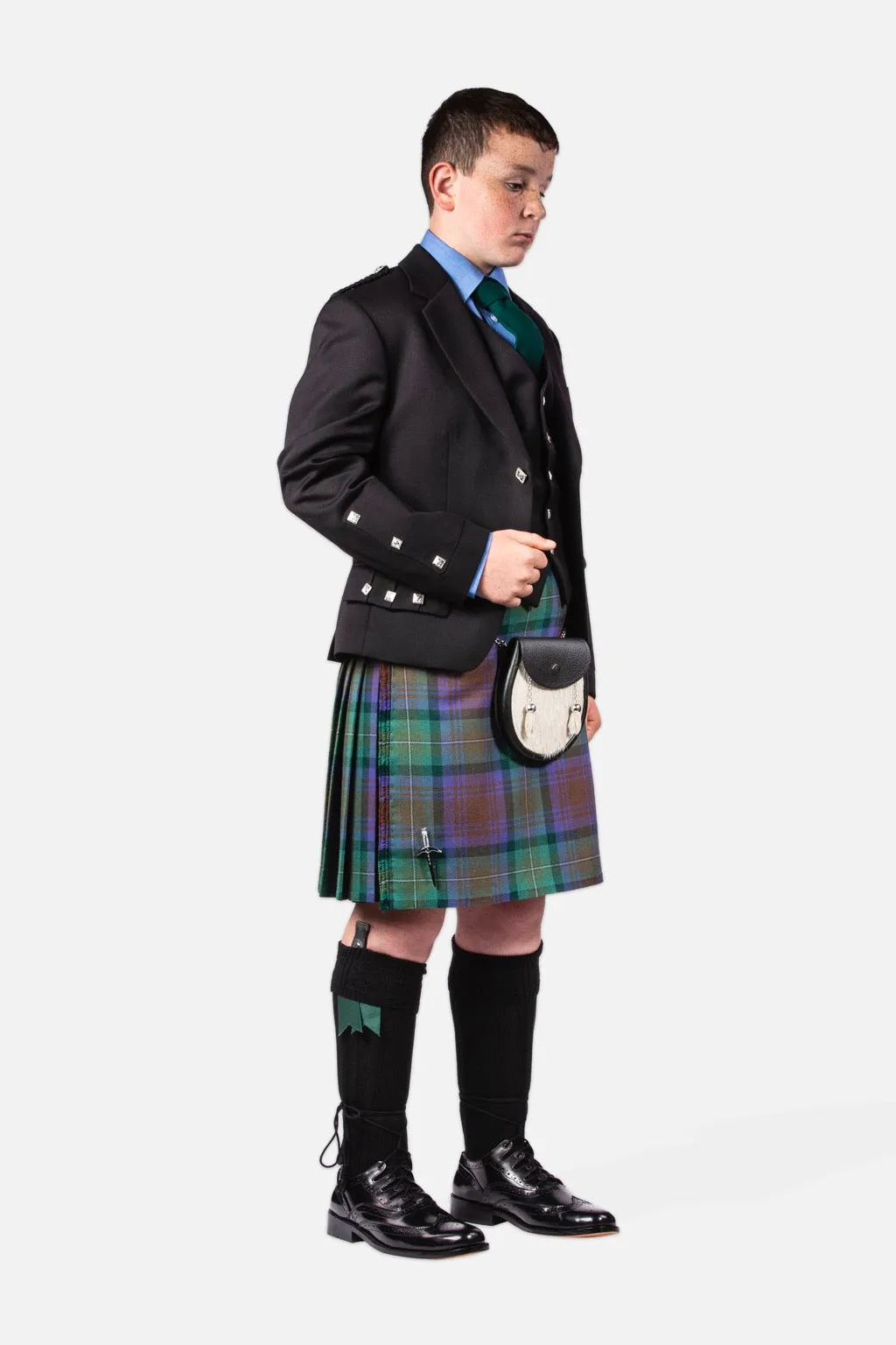 Children's Red Nicolson Muted / Argyll Kilt Hire Outfit