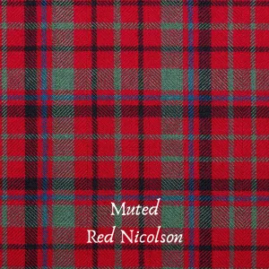 Children's Red Nicolson Muted / Charcoal Holyrood Kilt Hire Outfit