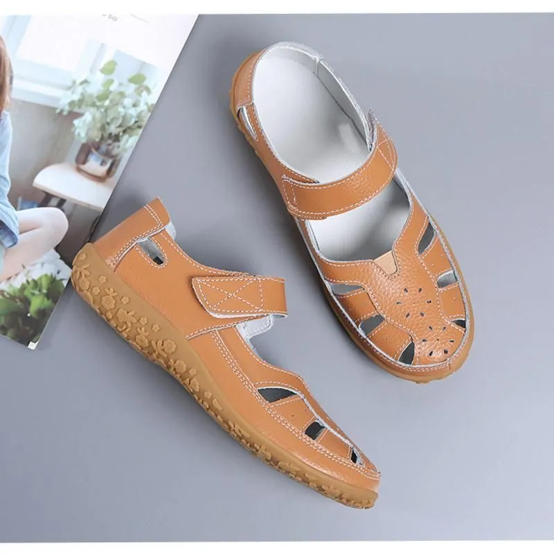 Cilool Split Casual Loafers Closed Toe  Comfortable Walking  Sandals