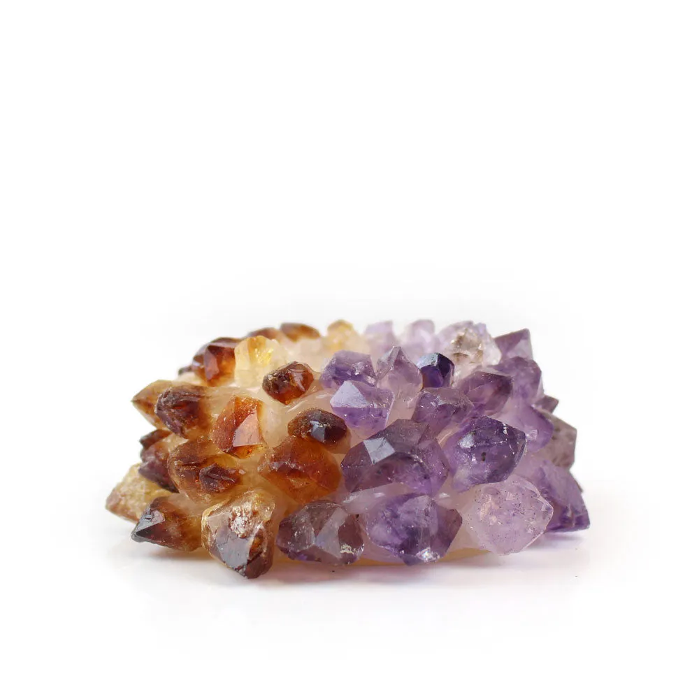 Citrine and Amethyst Candle Holder