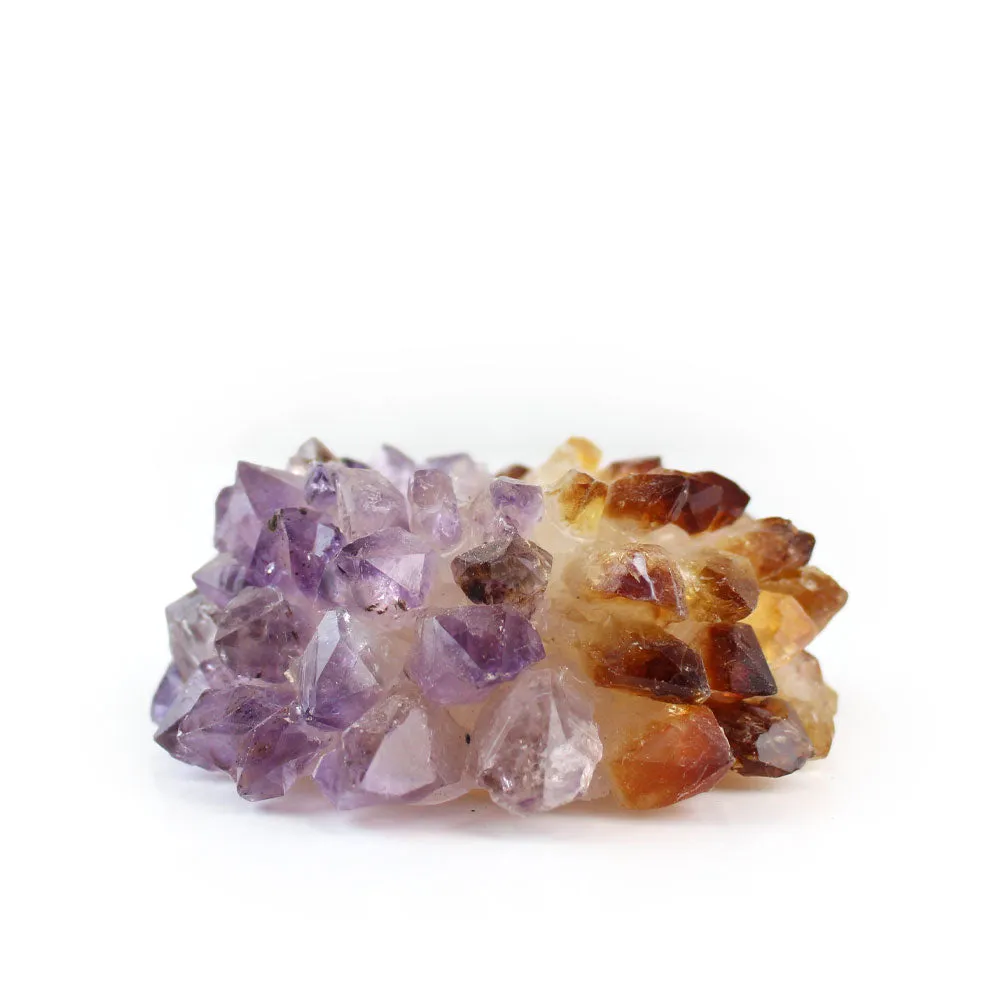 Citrine and Amethyst Candle Holder