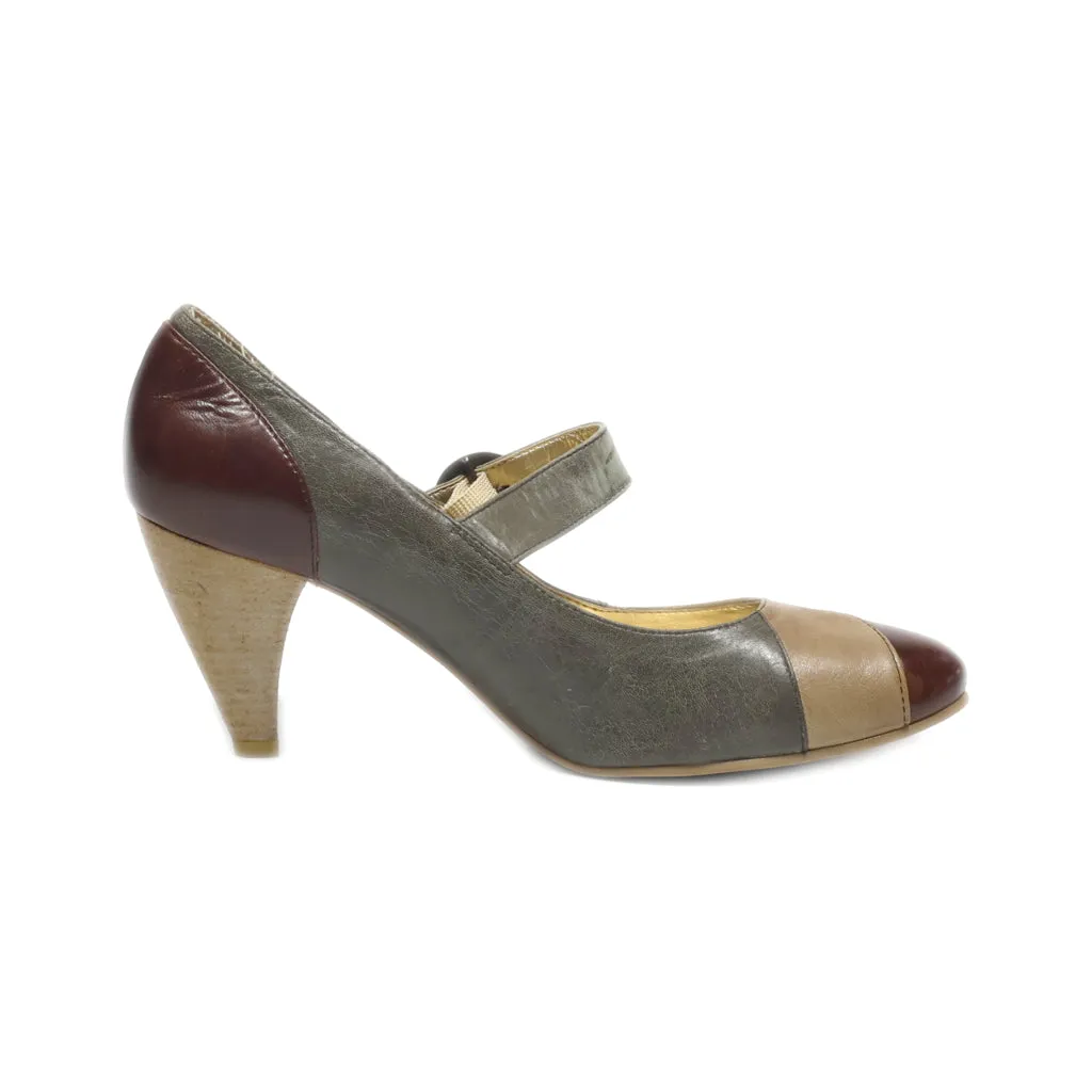 Clarks Kitten Heels Leather Multicolour Colour For Women