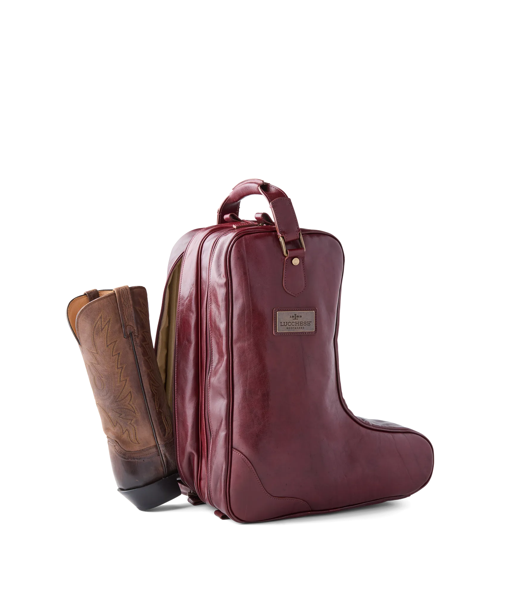 Cosimo Boot Bag :: Burgundy