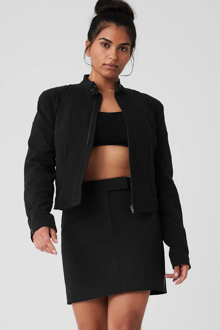 Cropped High Speed Jacket - Black