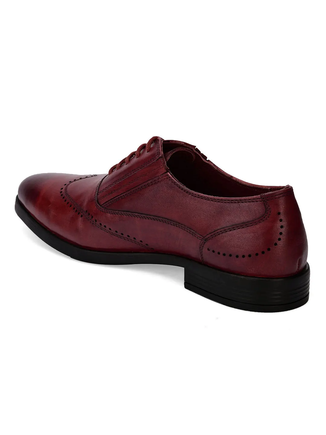 Cruz Cherry Solid Brogues