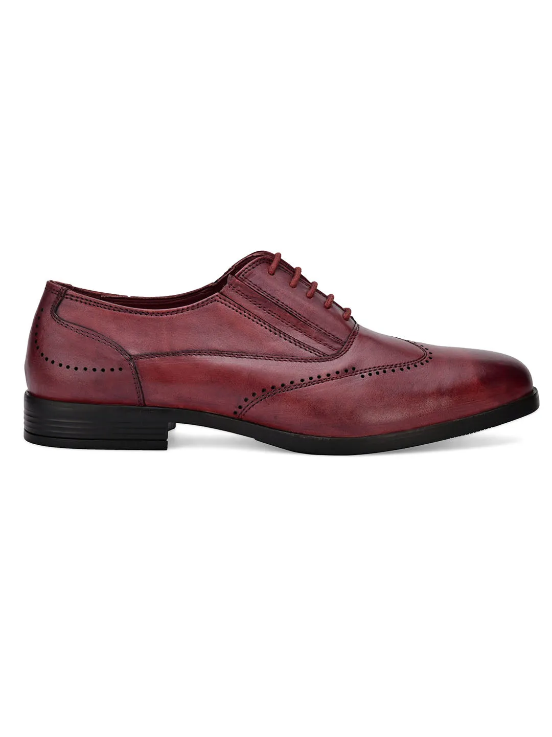 Cruz Cherry Solid Brogues