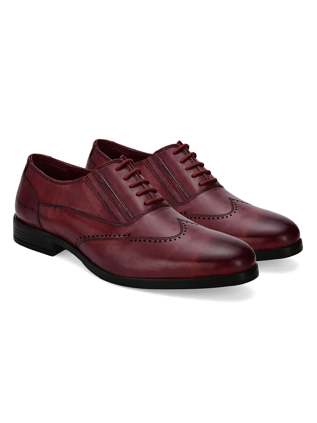 Cruz Cherry Solid Brogues