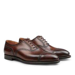 Dark Brown Calf Leather Westfield Semi-Brogues