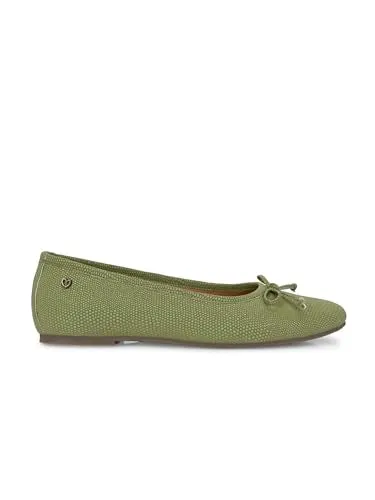 Delize Light Green Women Reptile Print Ballerina -38