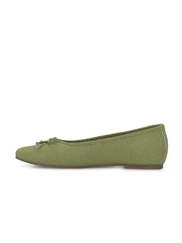 Delize Light Green Women Reptile Print Ballerina -38