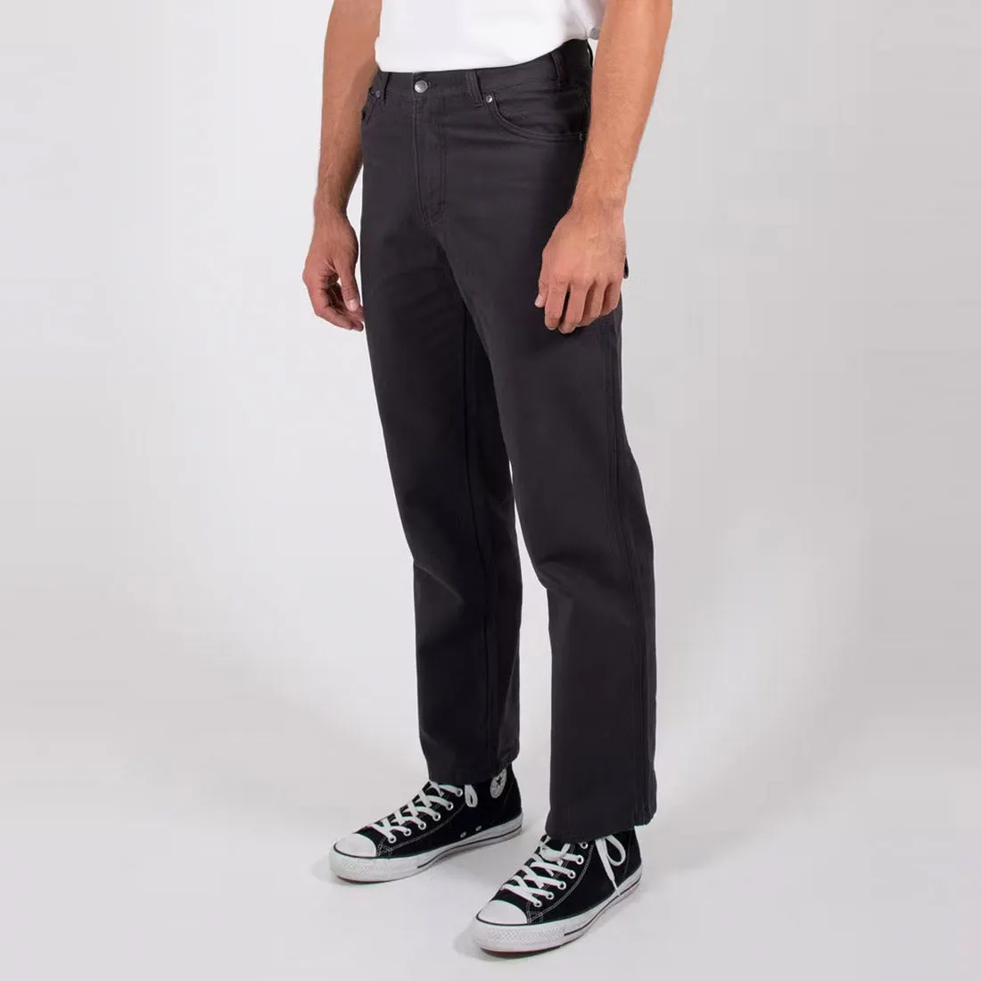 DICKIES Relaxed Fit Duck Jeans - Rinsed Black