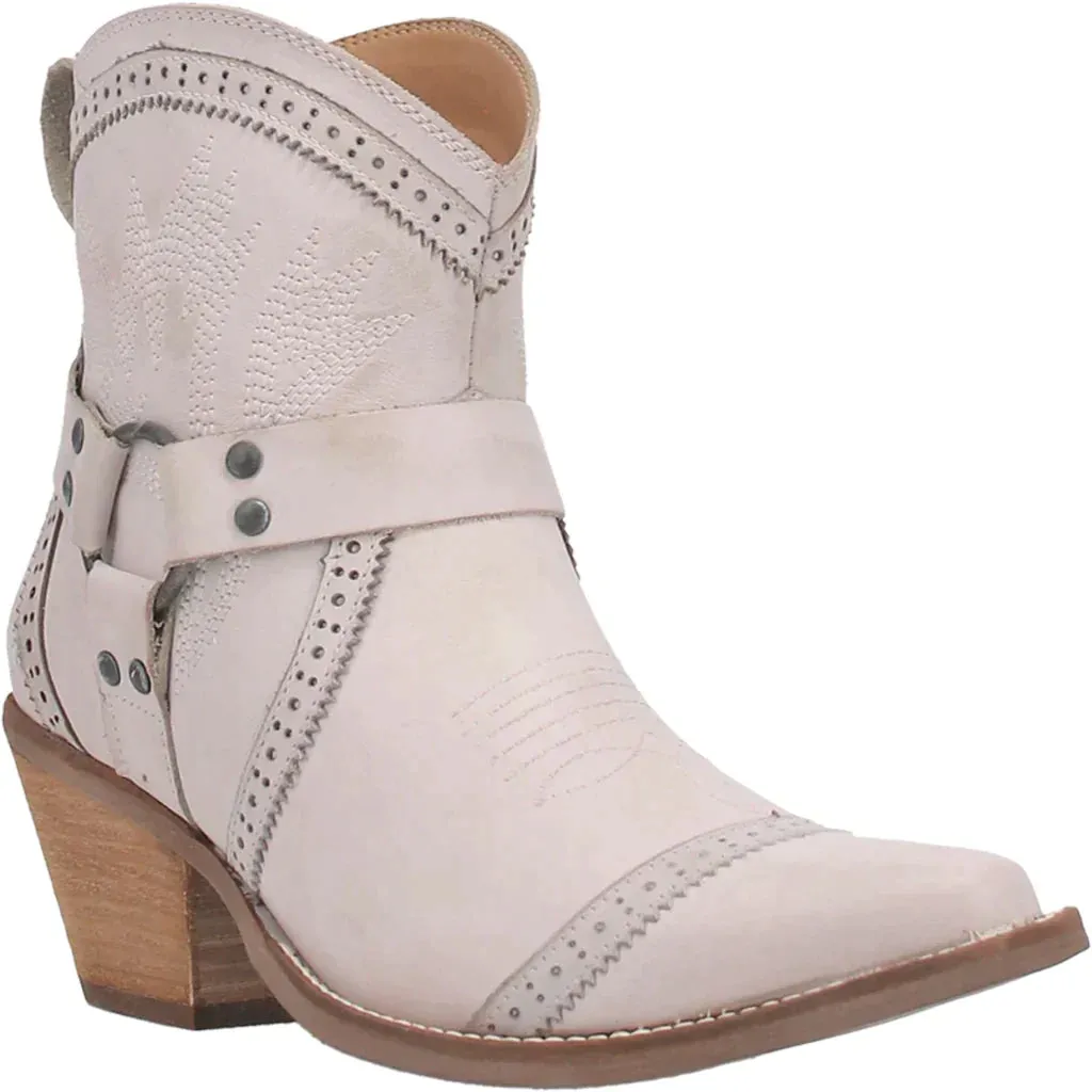 DINGO GUMMY BEAR LEATHER OFF WHITE BOOTIE STYLE DI747WH7