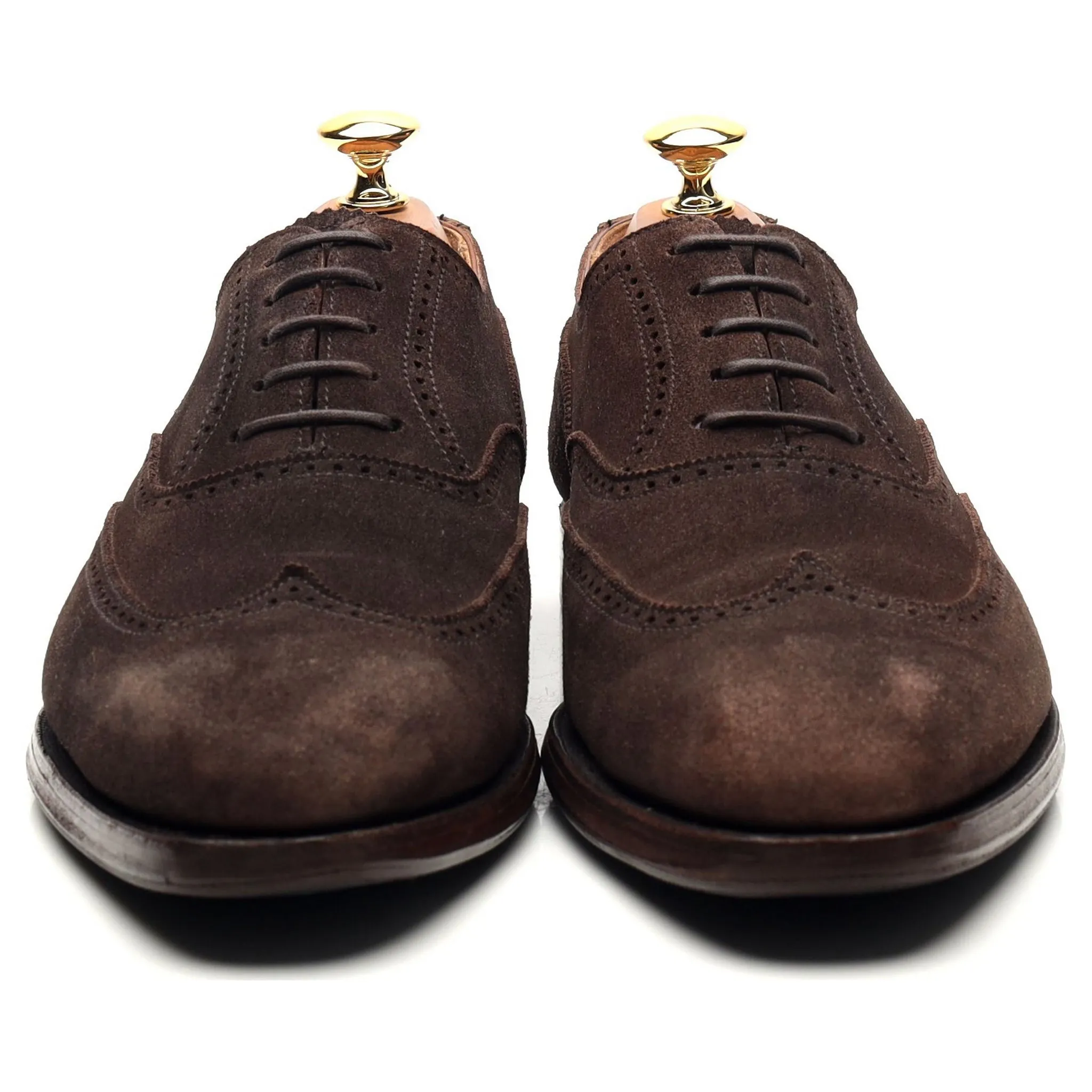 'Drummond' Dark Brown Suede Oxford Brogues UK 6 E