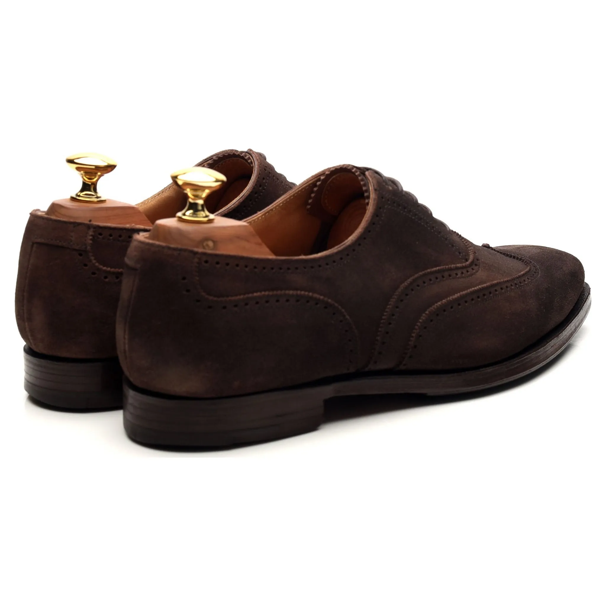 'Drummond' Dark Brown Suede Oxford Brogues UK 6 E