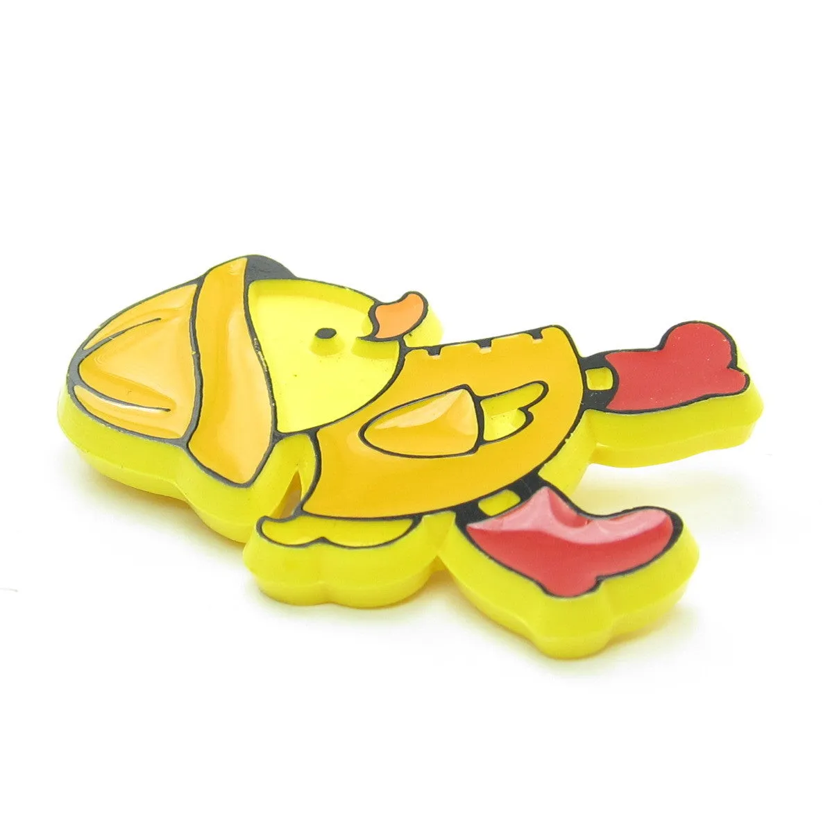 Duck in Raincoat Pin Vintage Hallmark Lapel