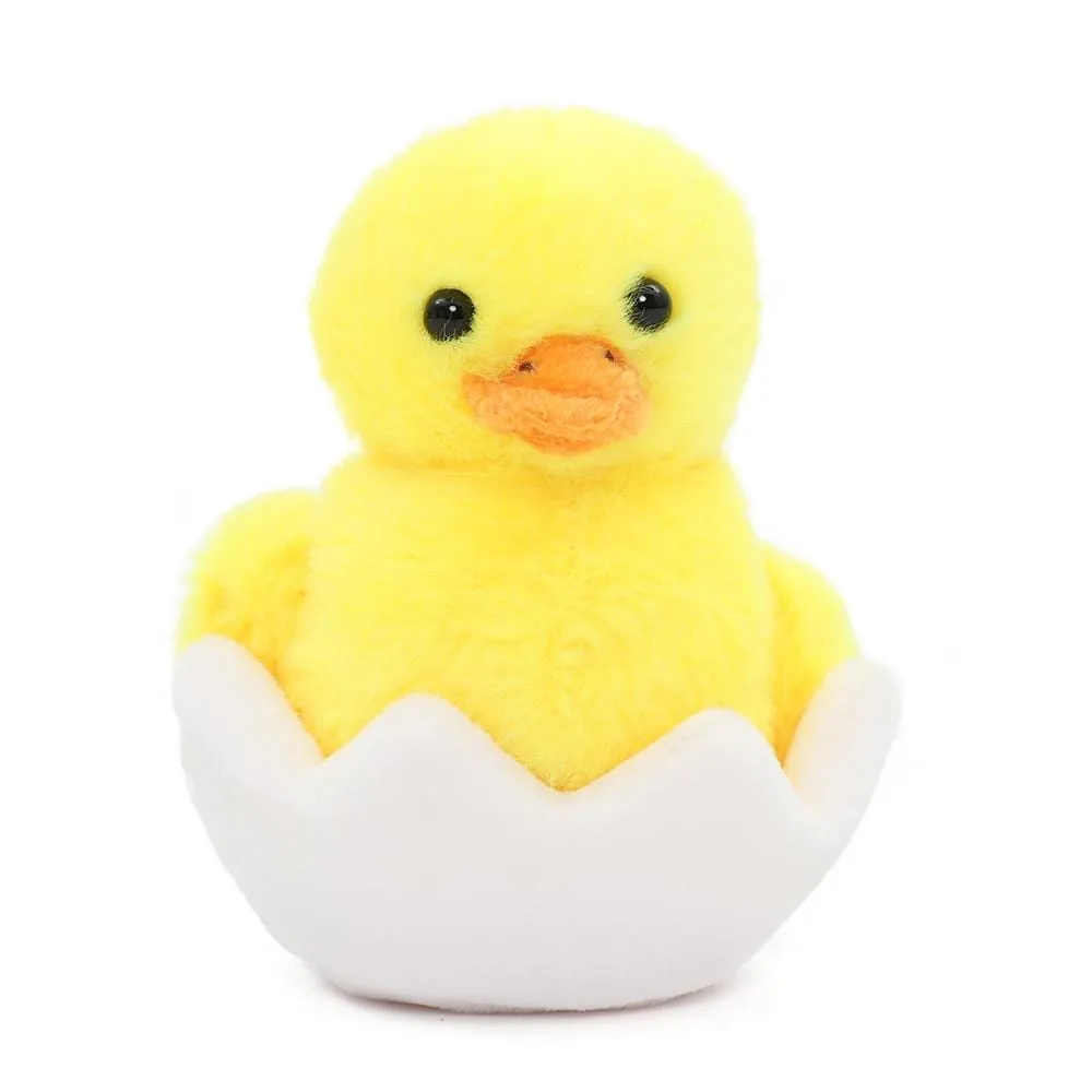 Duck Stuffed Toy with Duck Babies, Yellow, 16 Inches