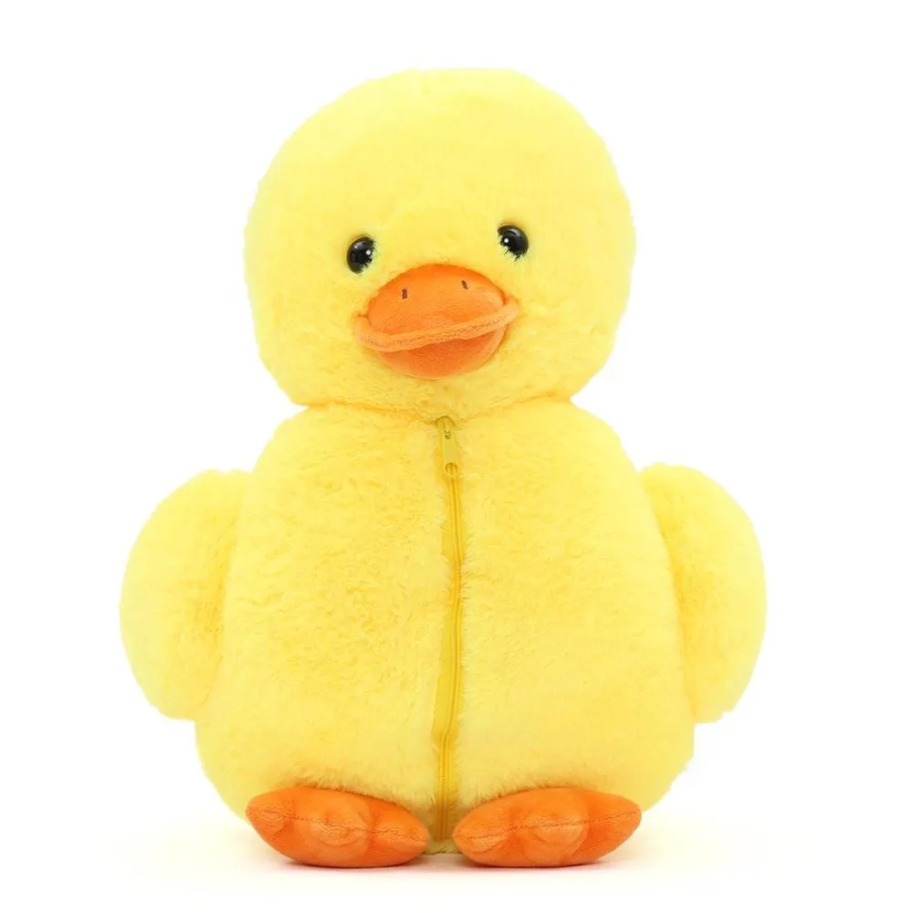 Duck Stuffed Toy with Duck Babies, Yellow, 16 Inches