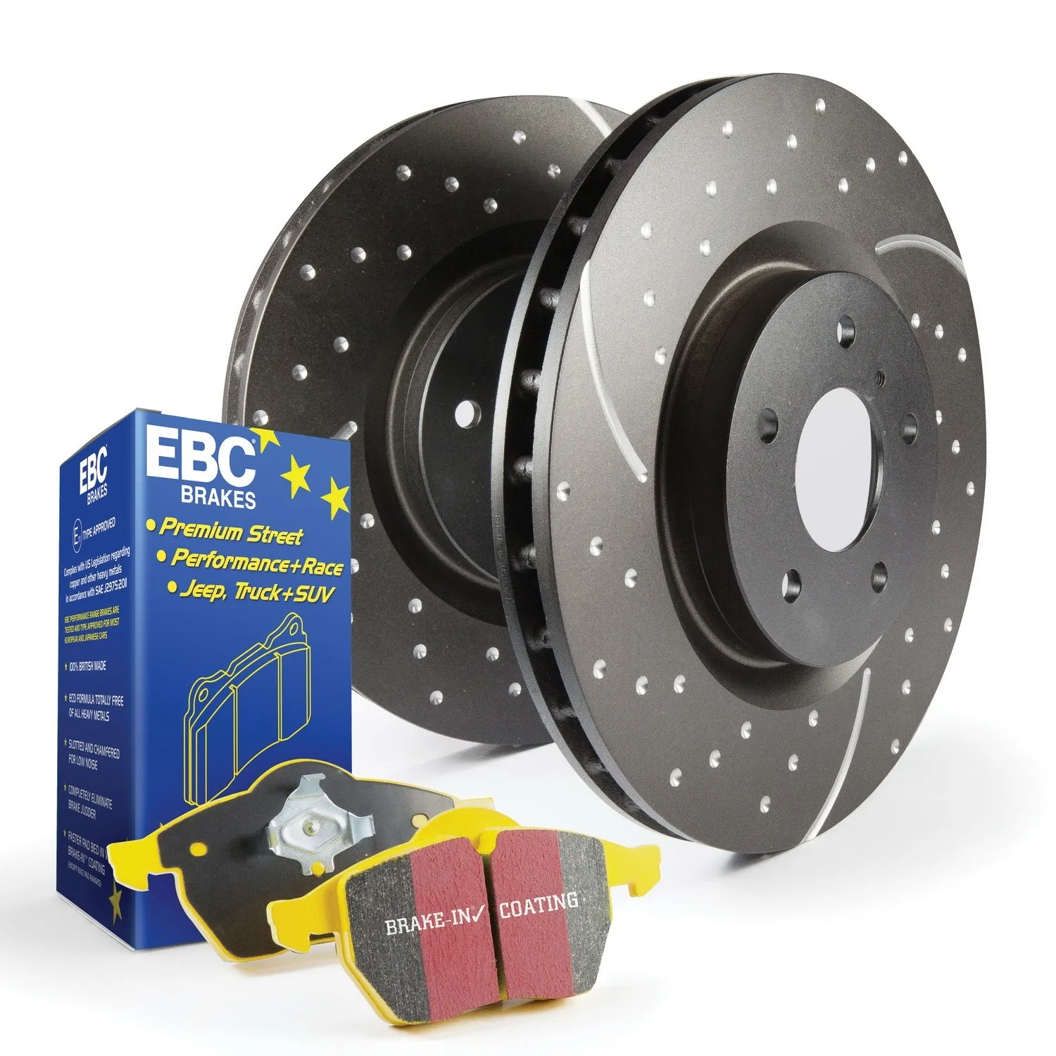 EBC Brakes S5KF1078 S5 Kits Yellowstuff And GD Rotors