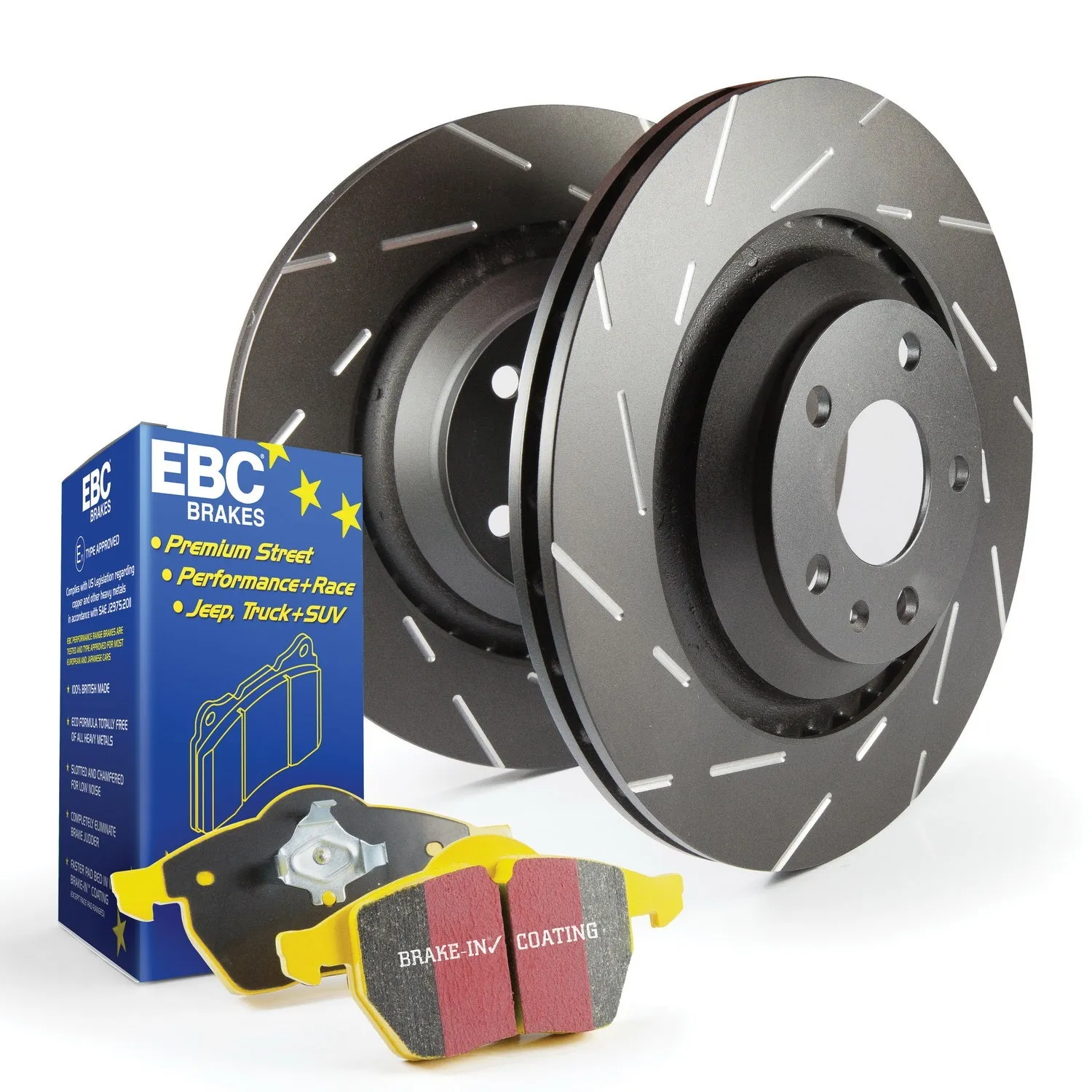 EBC Brakes S9KF1525 S9 Kits Yellowstuff and USR Rotors