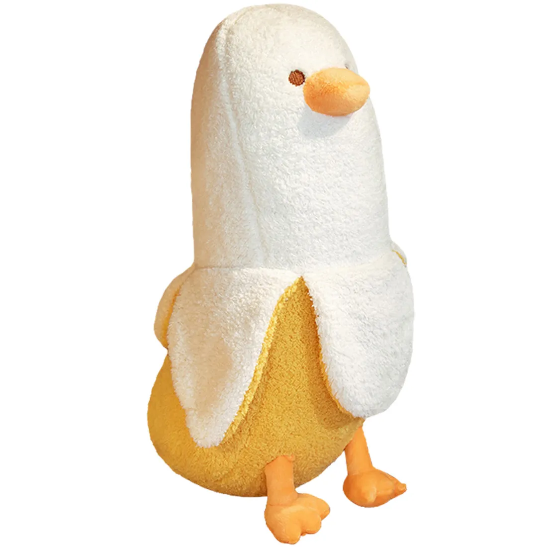 ELAINREN Banana Duck Plush Toy Cute Plushie Hugging Plush Pillow/19.6inch