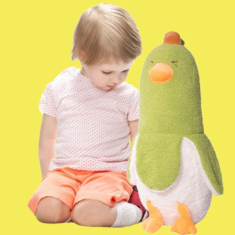 ELAINREN Green Banana Duck Plush Toy Cute Green Duck Stuffed Animal for Girls and Boys/19.7"