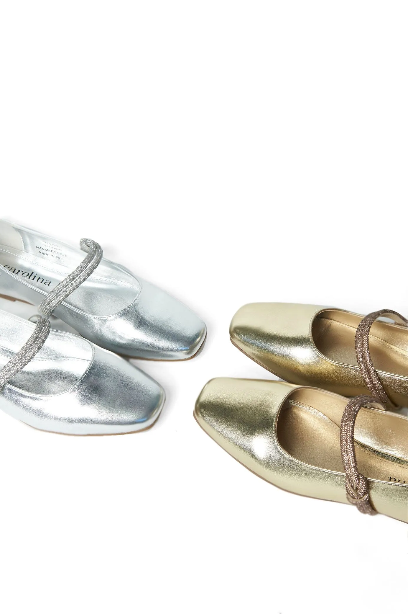 Elara Ballet Flats Silver