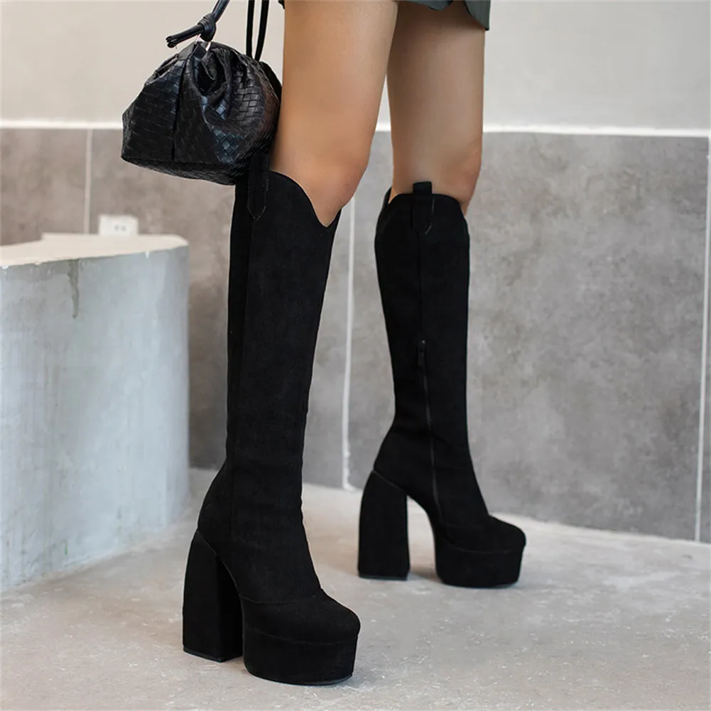 Elastic Boots Plus Size