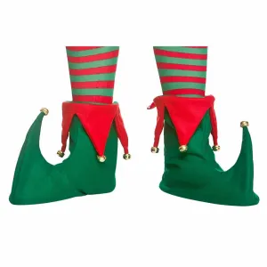 Elf Boots Adults Christmas Fancy Dress Soft Shoe One Size