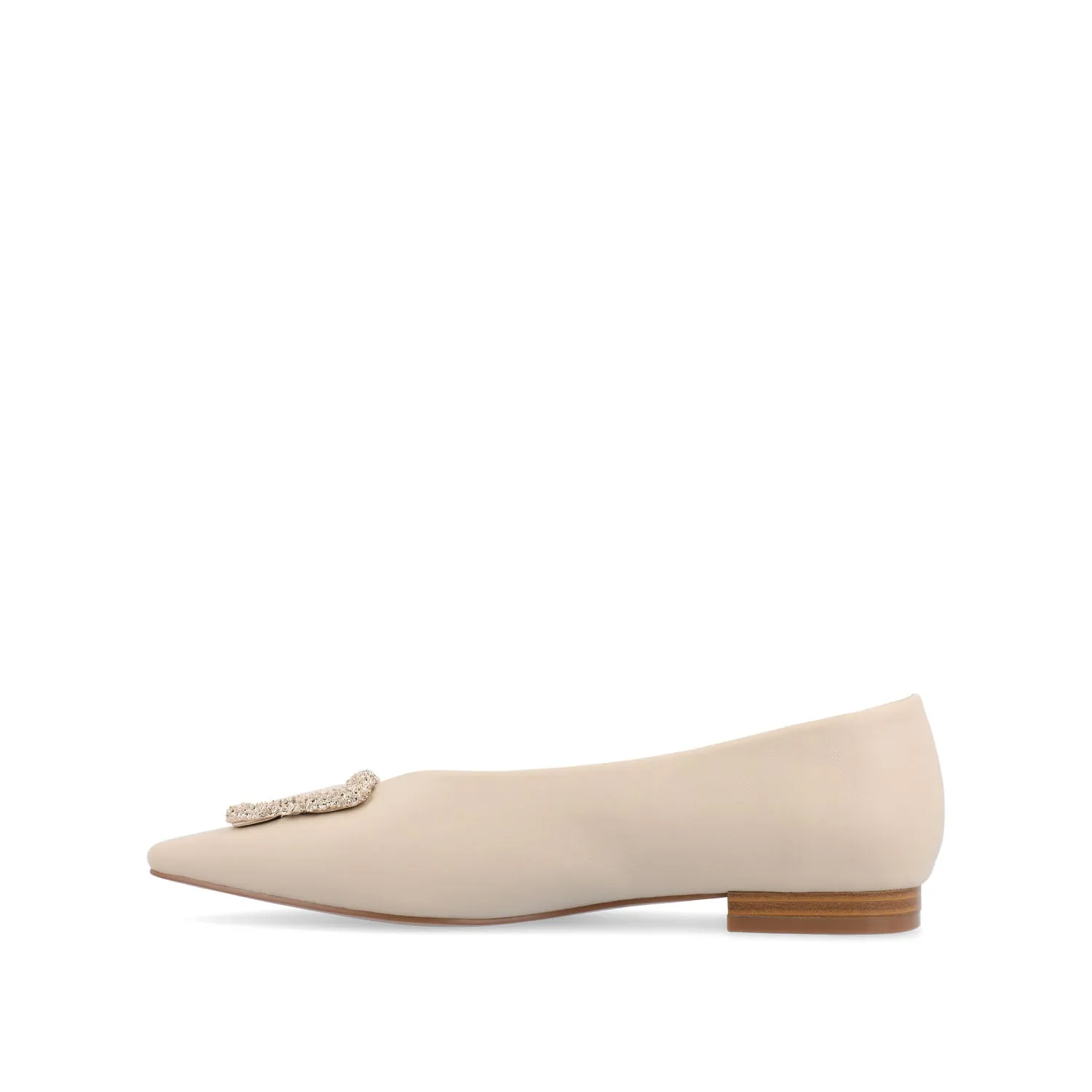 ELOWEN BALLET FLATS IN FAUX LEATHER