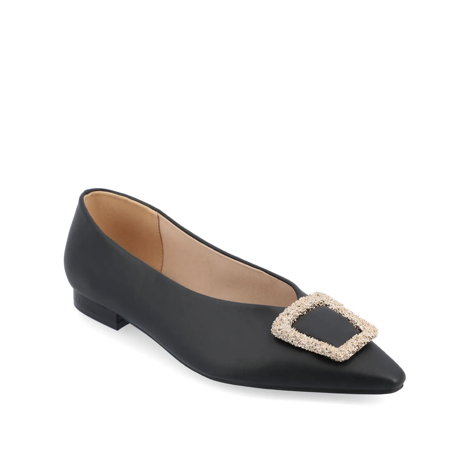 ELOWEN BALLET FLATS IN FAUX LEATHER