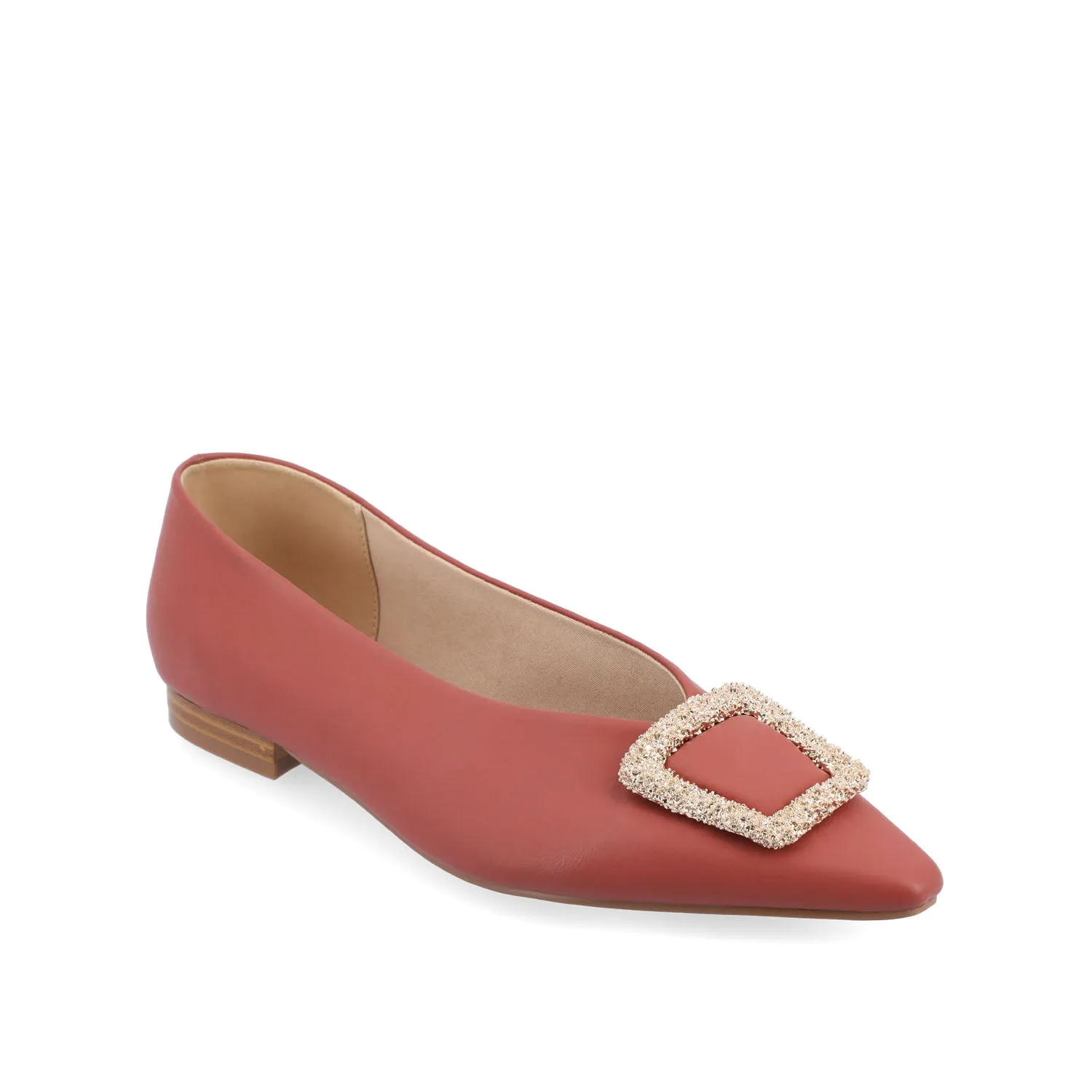 ELOWEN BALLET FLATS IN FAUX LEATHER