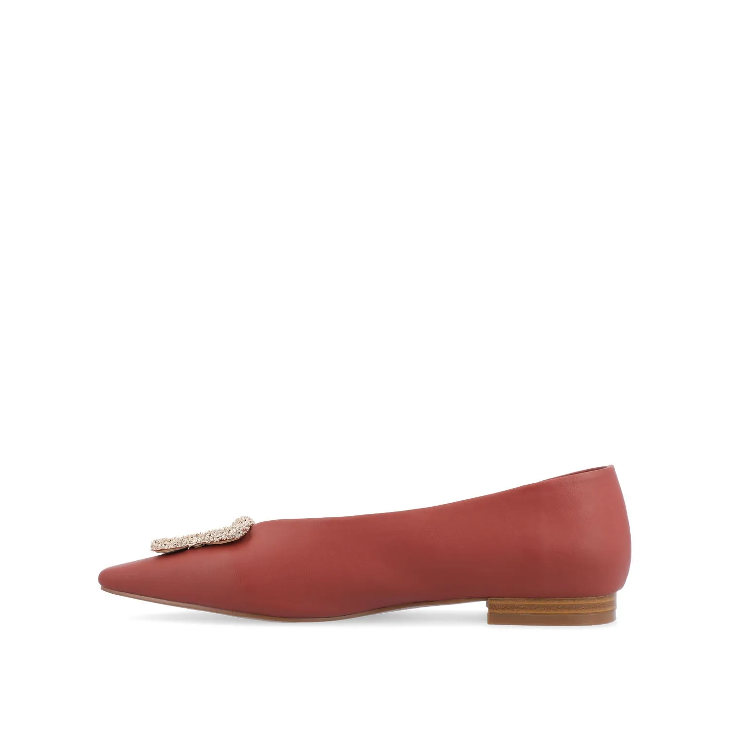 ELOWEN BALLET FLATS IN FAUX LEATHER