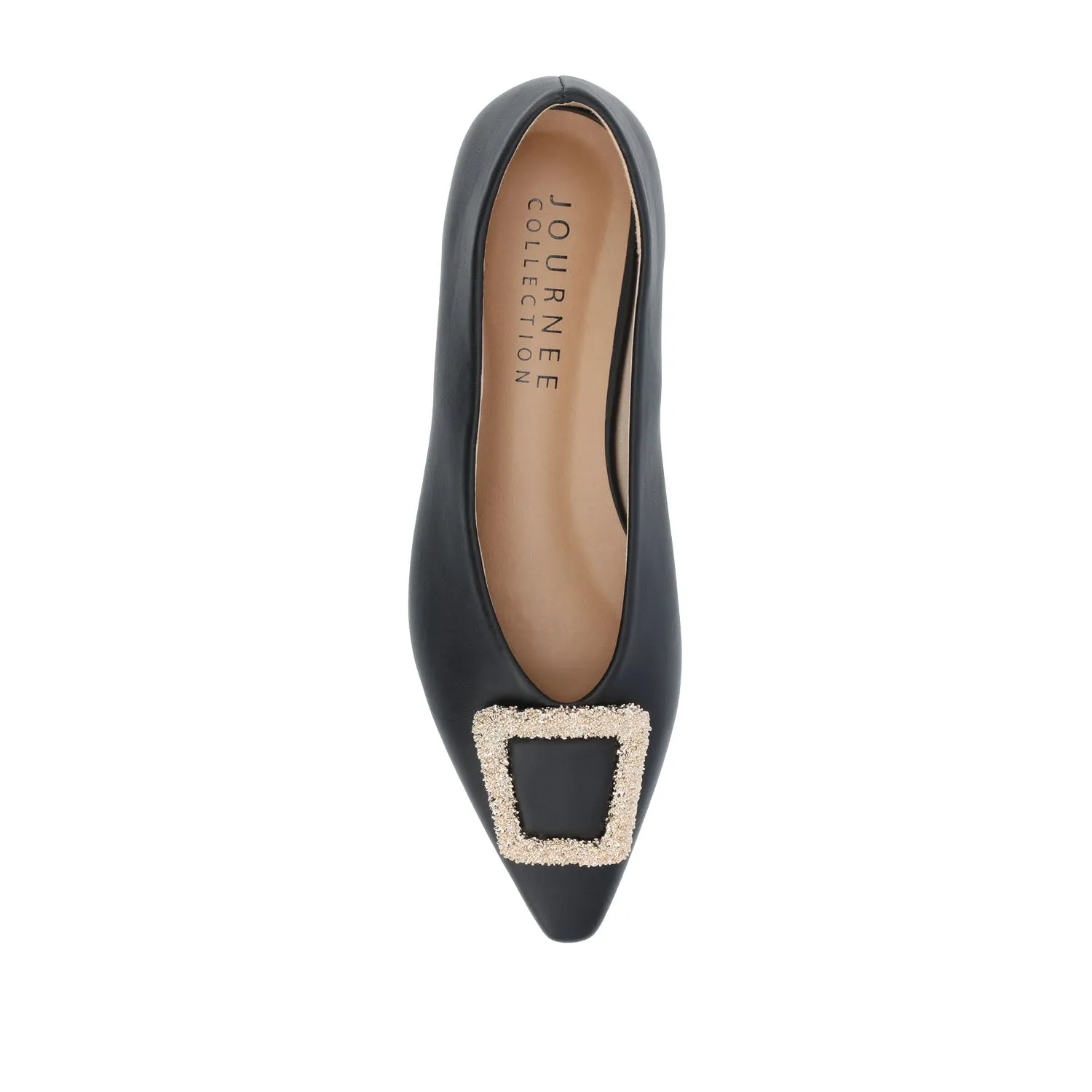 ELOWEN BALLET FLATS IN FAUX LEATHER