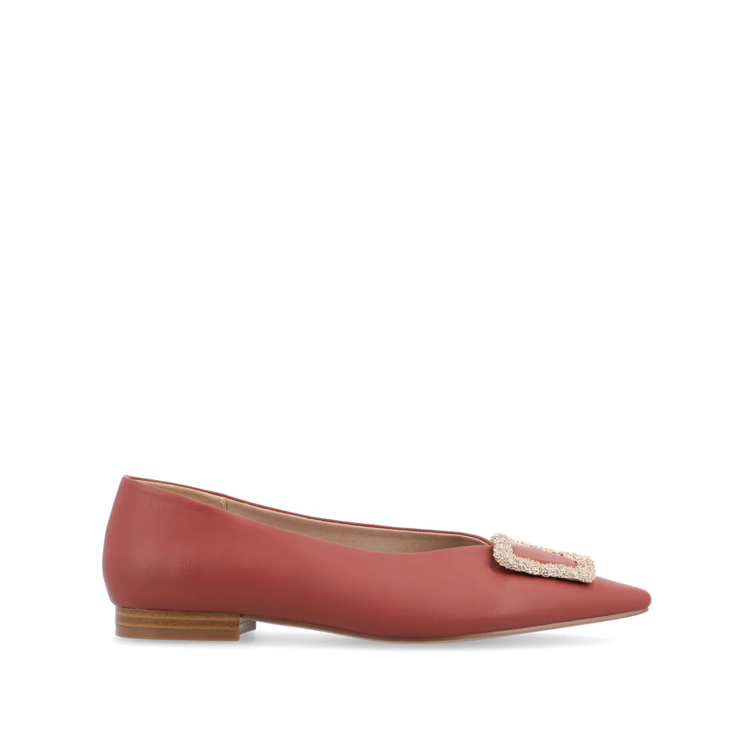 ELOWEN BALLET FLATS IN FAUX LEATHER