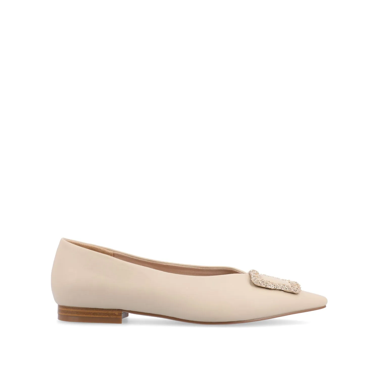 ELOWEN BALLET FLATS IN FAUX LEATHER