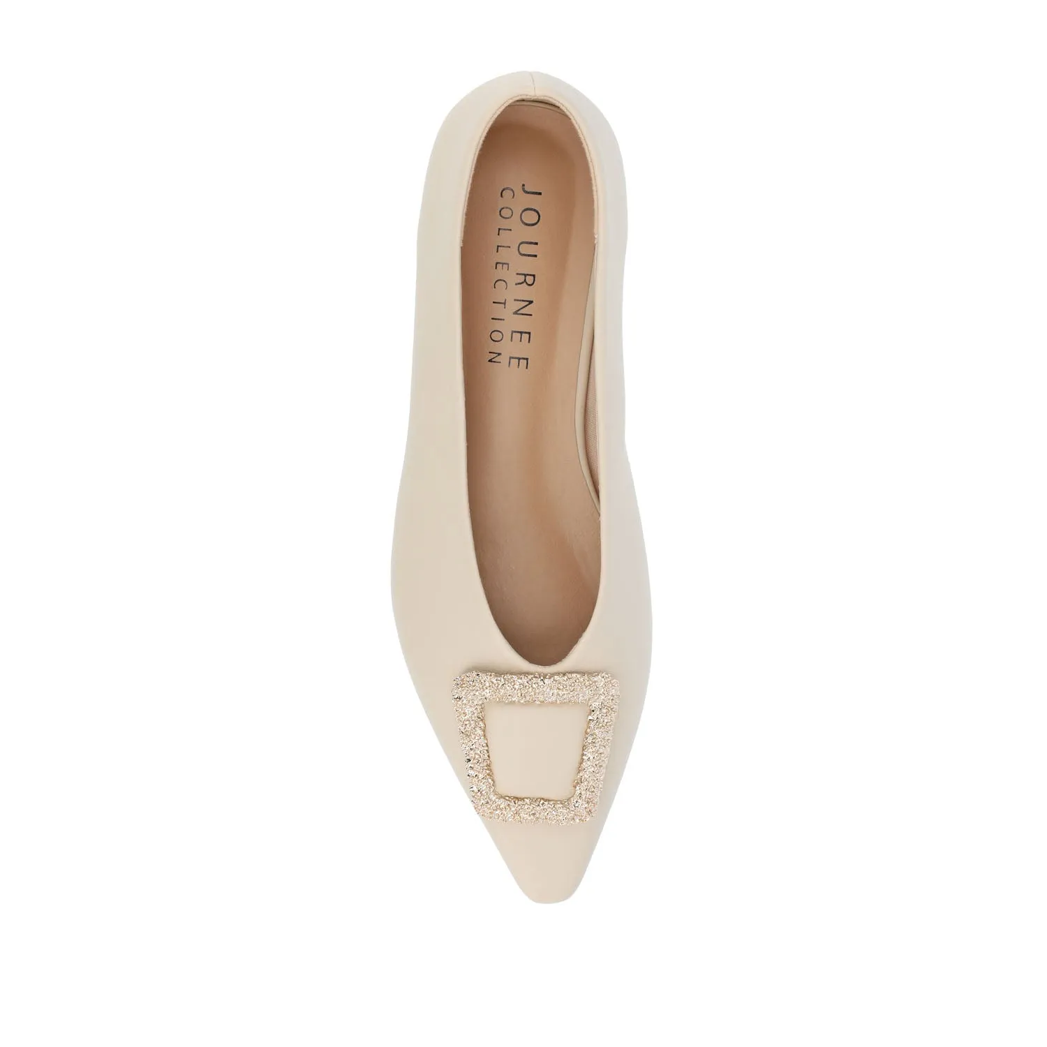 ELOWEN BALLET FLATS IN FAUX LEATHER