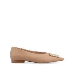 ELOWEN BALLET FLATS IN FAUX LEATHER