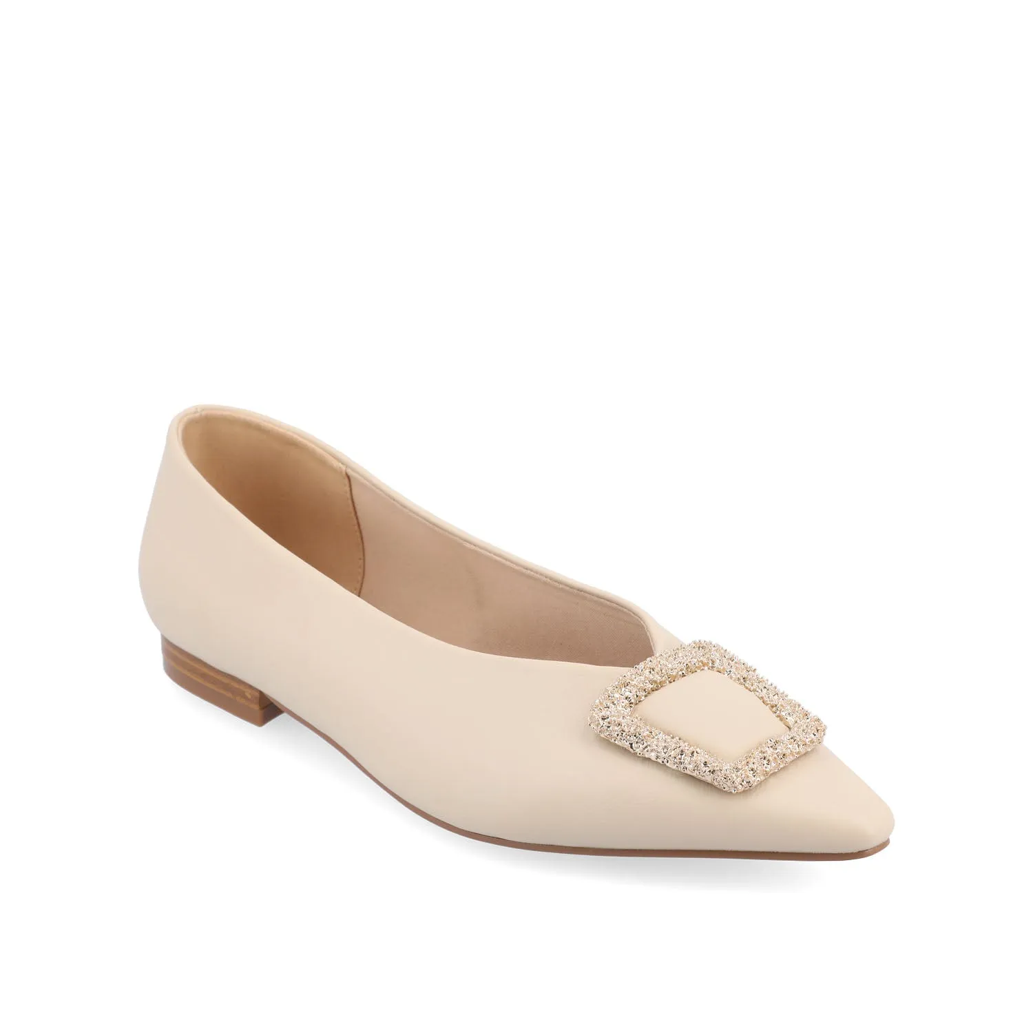 ELOWEN BALLET FLATS IN FAUX LEATHER