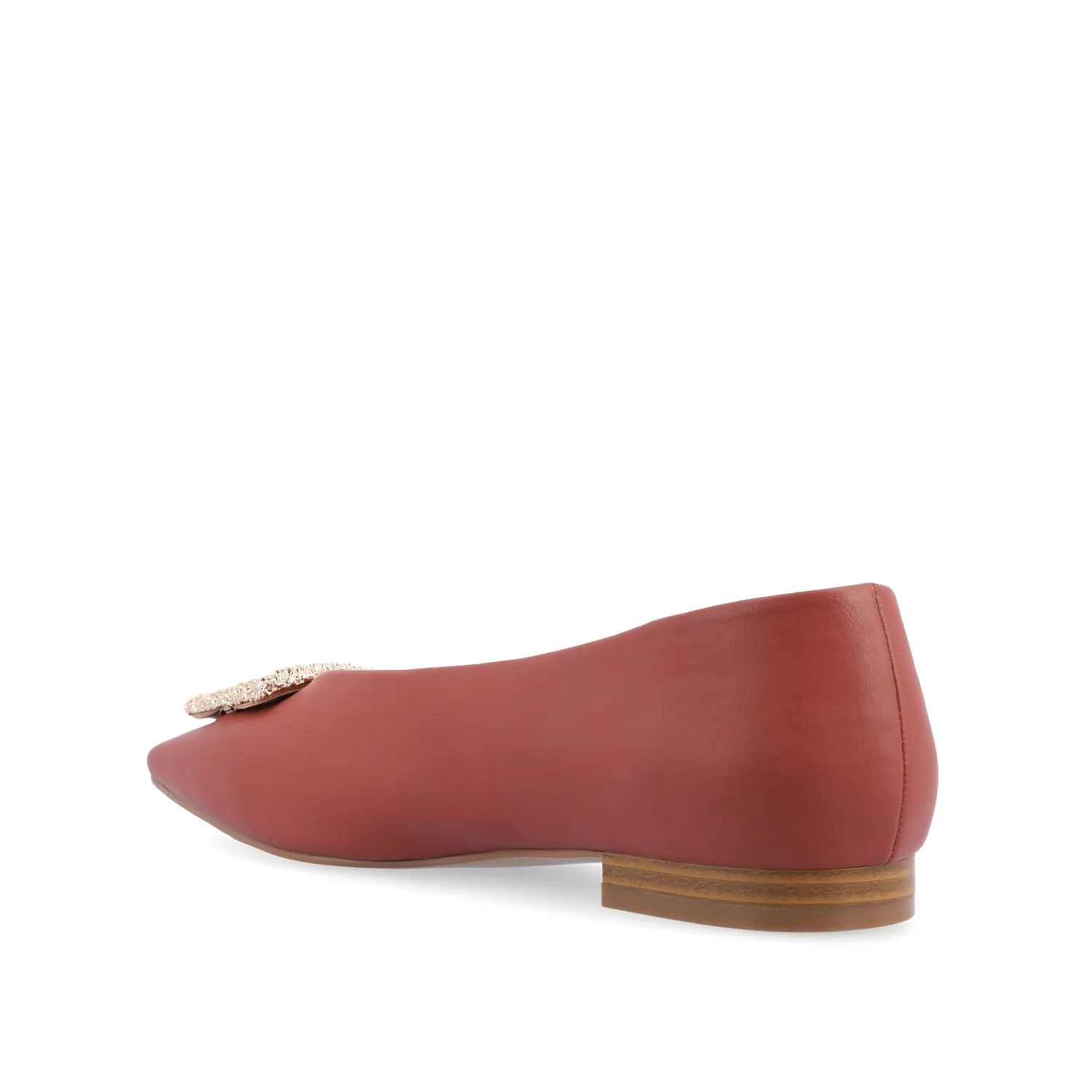 ELOWEN BALLET FLATS IN FAUX LEATHER