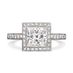 Entre Nous Princess Cut Engagement Ring