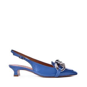 Erity Light Blue Naplak Slingback Pumps